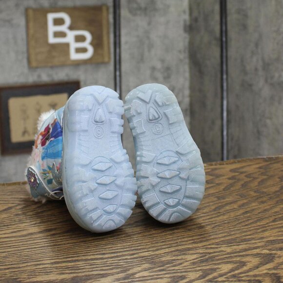 Frozen Toddler Girls Winter Boots 88236653 Blue 6T - Picture 5 of 7